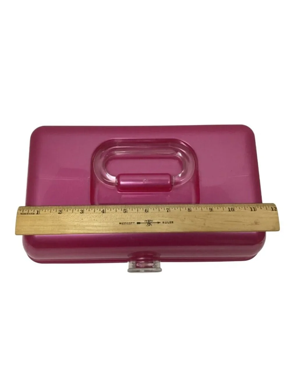 Caboodles Vintage 1990s Pink Makeup Case with Mirror and Tray